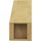 Ekena Millwork 5-inch W x 10-inch D x 10-inch H Monterey Rough Cedar Woodgrain TimberThane Knee Brace, Primed BRCUR05X10X10MONRCPR - alternate 3